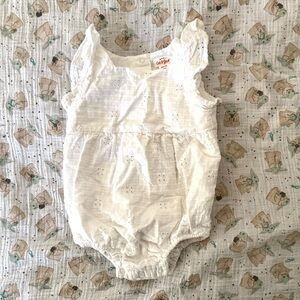 Cat & Jack | White Eyelet Baby Romper